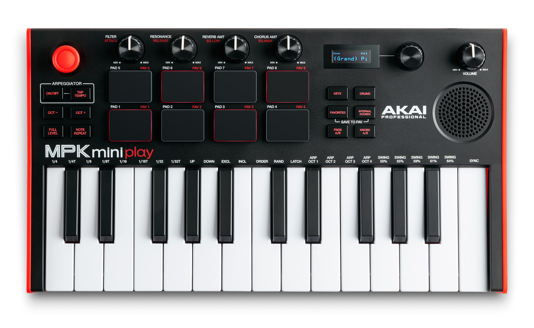 AKAI PRO MPK MINI PLAY MK3 - купить в Музторге недорого: midi-клавиатуры,  цены