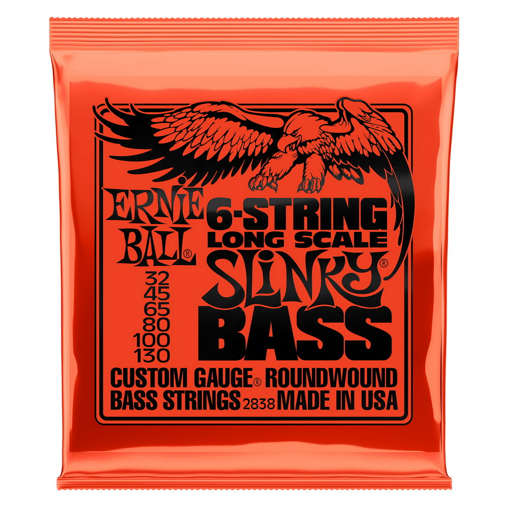 ErnieBall2838струныдля6-струннойбас-гитарыNickelBassLSSlinky6(32-45-65-80-100-130)