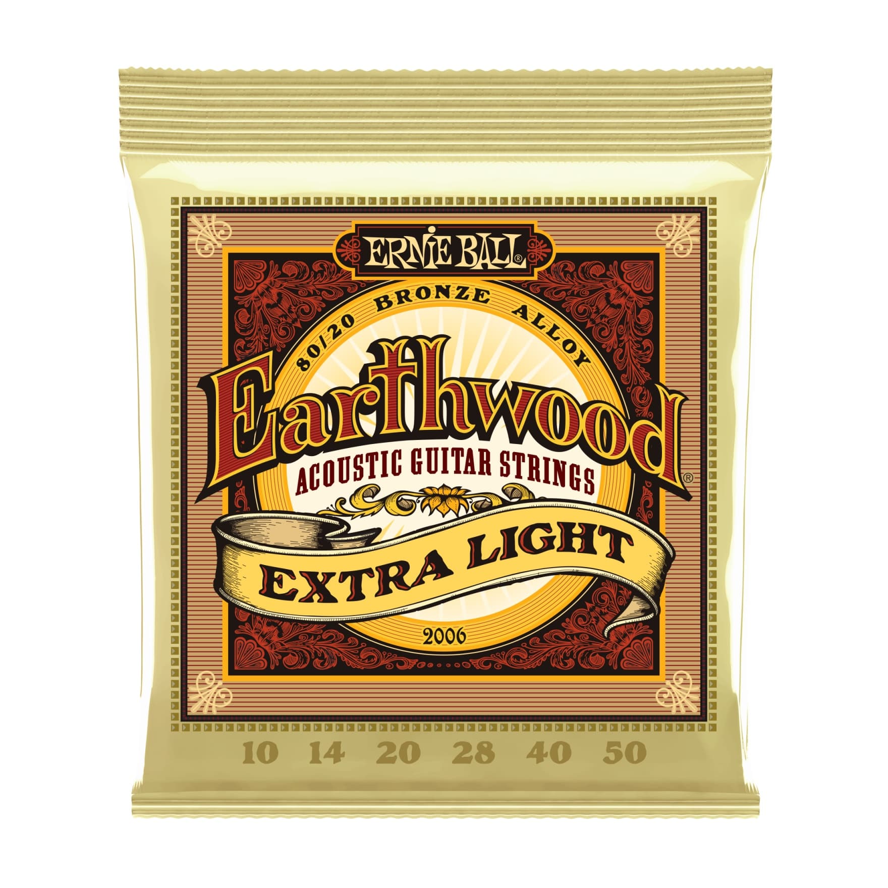 ERNIE BALL 2006 Earthwood 80/20 Bronze Extra Light 10-50 - купить в  Музторге недорого: струны для акустических гитар, металлические, цены