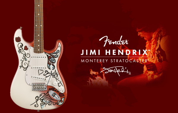 FENDER ПРЕДСТАВЛЯЕТ JIMI HENDRIX MONTEREY STROCASTER