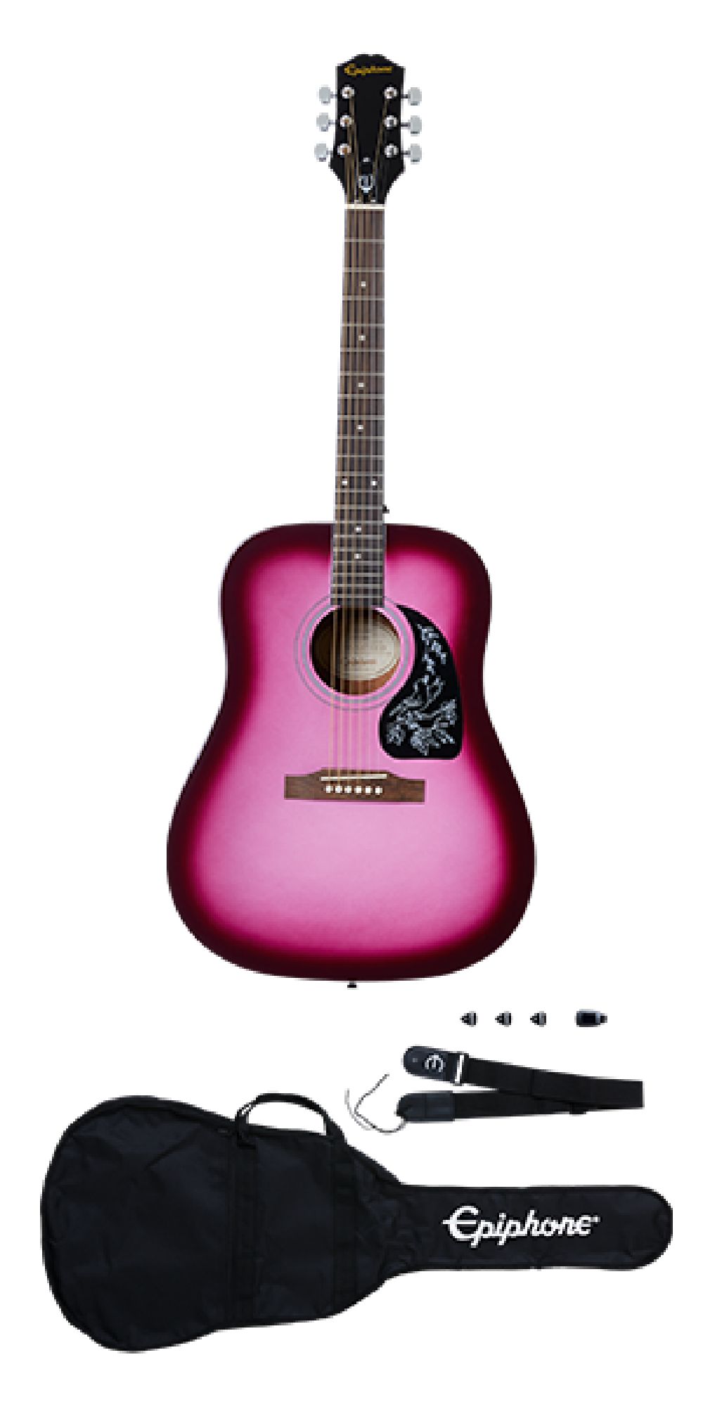 epiphone starling hot pink pearl