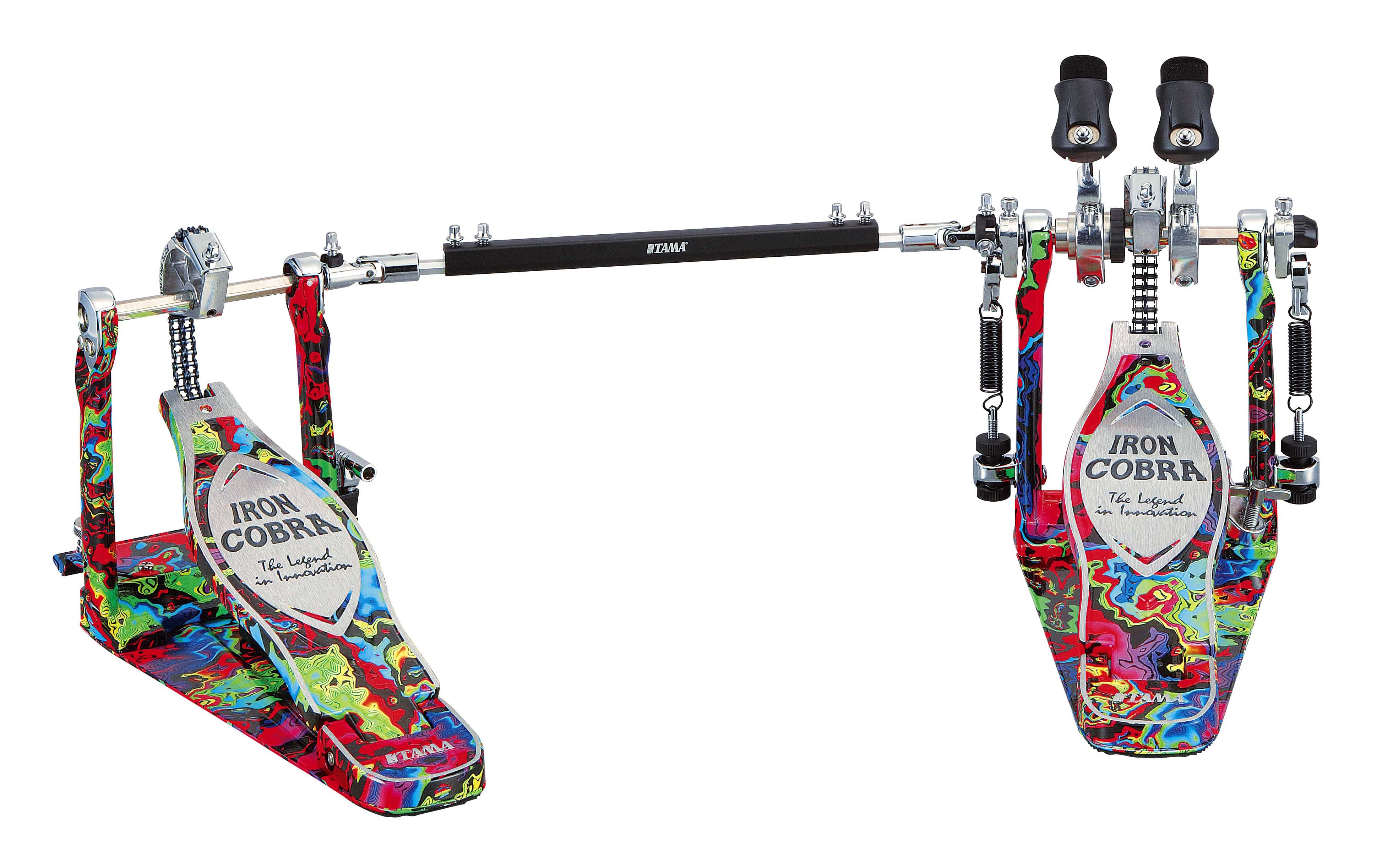 TAMA IRON COBRA HP900RWMPR Rolling Glide Twin Pedal, Psychedelic Rainbow -  купить в Музторге недорого: педали для ударных инструментов, цены