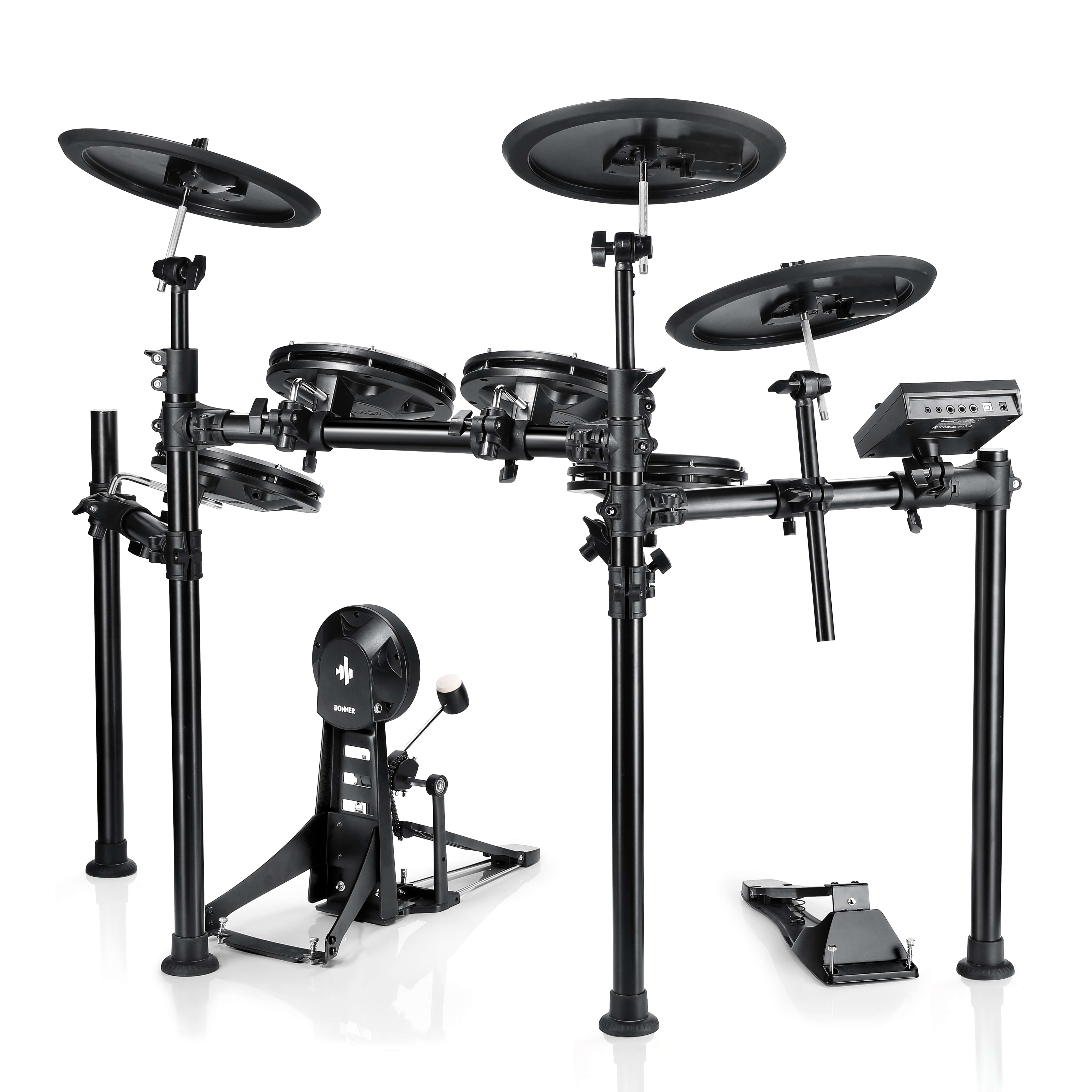 DONNER DED-200P Electric Drum Set 5 Drums 3 Cymbals