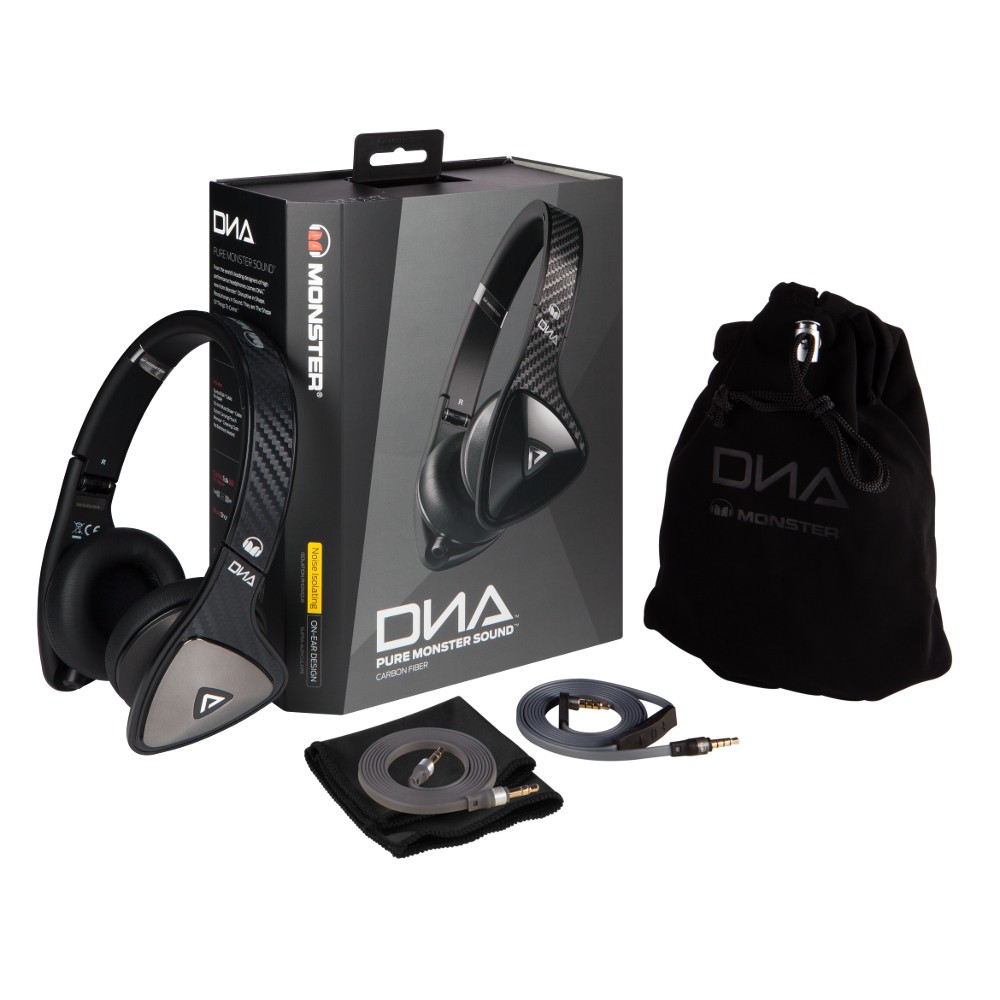 Monster DNA On Ear Headphones Carbon Black