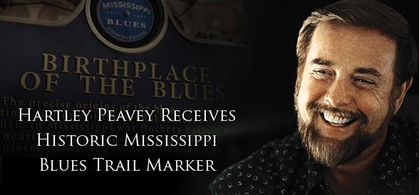 Хартли Пиви получил почетный знак Mississippi Blues Trail