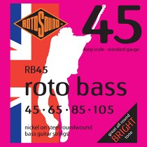 ROTOSOUND RB45 NICKEL (UNSILKED) 45 65 85 105 RB45 NICKEL (UNSILKED) 45 65 85 105 - фото 1