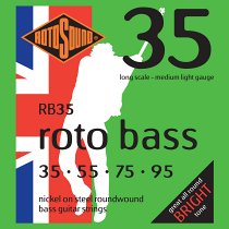 ROTOSOUND RB35 NICKEL (UNSILKED) 35 55 75 95 RB35 NICKEL (UNSILKED) 35 55 75 95 - фото 1