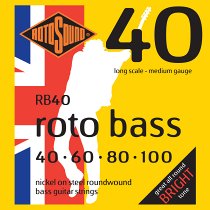 ROTOSOUND RB40 NICKEL (UNSILKED) 40 60 80 100 RB40 NICKEL (UNSILKED) 40 60 80 100 - фото 1