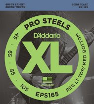 D`ADDARIO D'ADDARIO EPS165 ProSteels Bass, Custom Light, 45-105, Long Scale - фото 1