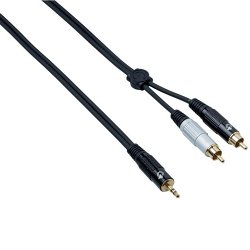 Gewa Instrument Cable Stereo Basic Line 1.5m, Black (Stereo Jack 6.3 mm -  Stereo Jack 6.3 mm) 190020