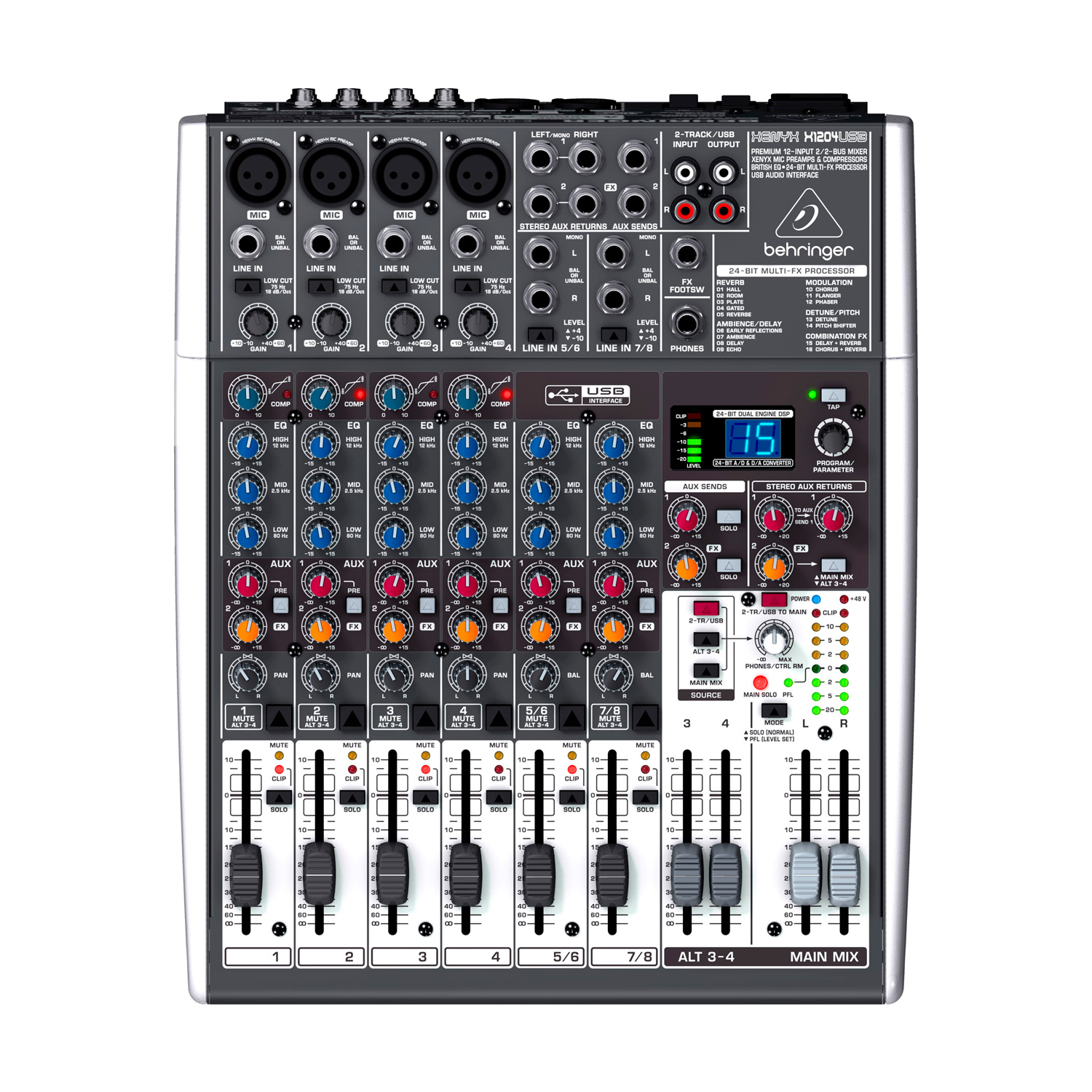 Микшерный Пульт Behringer X1204usb